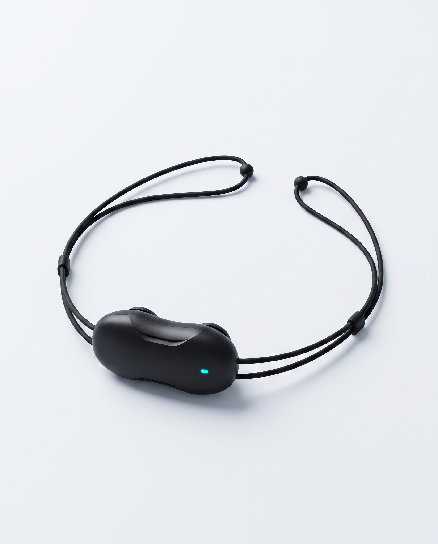 Snorly Pro, czarne urzadzenie z regulowana linka pod brode