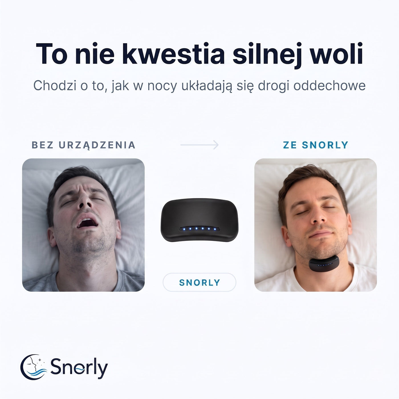 Snorly Pro – stymulator pod brodę na chrapanie